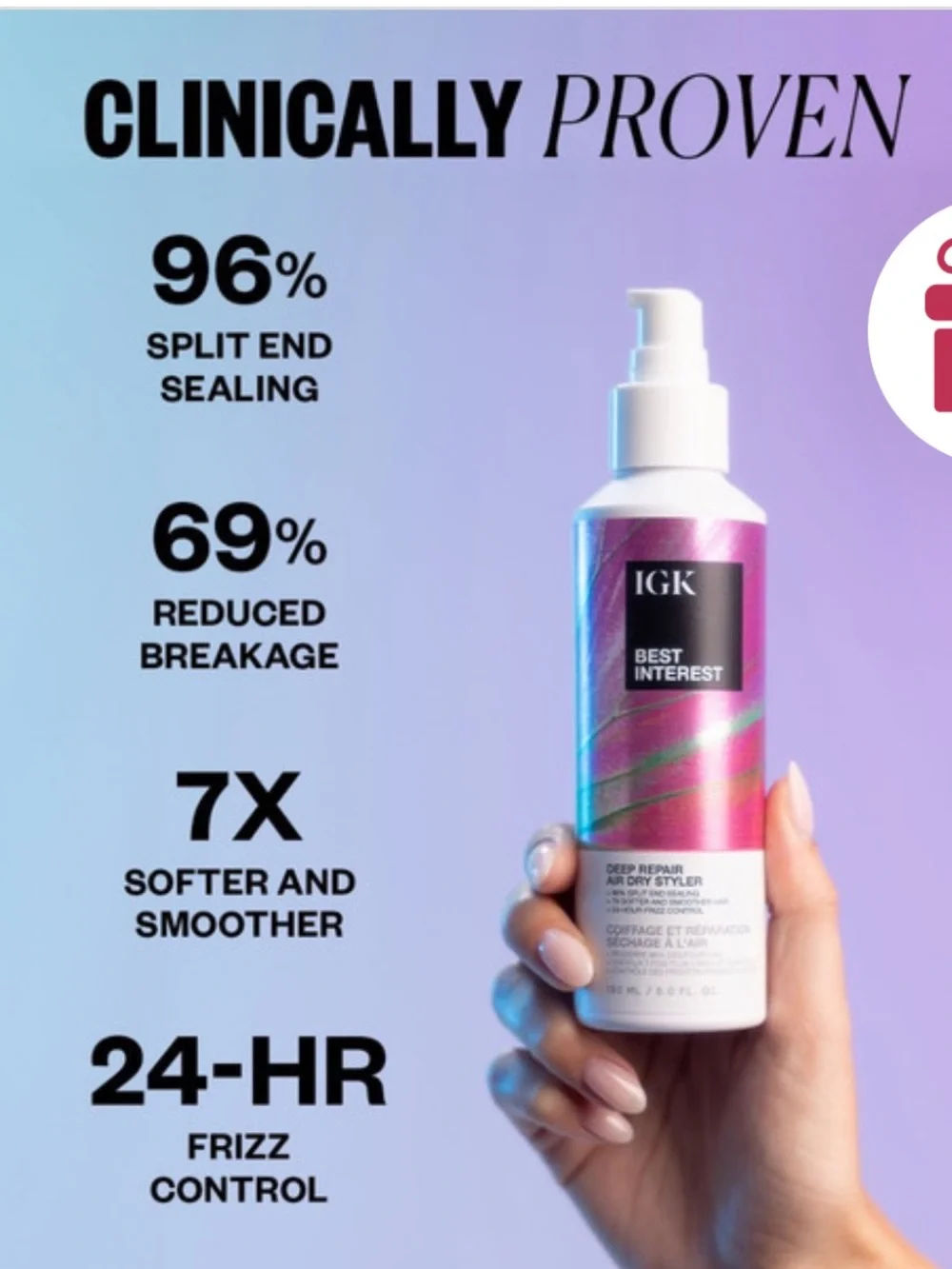 GK Best Interest Deep Repair Air Dry Styler – 150 ML